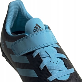 Adidas Predator 19.4 H&amp;L Tf Junior botas de fútbol negro azul G25827 3