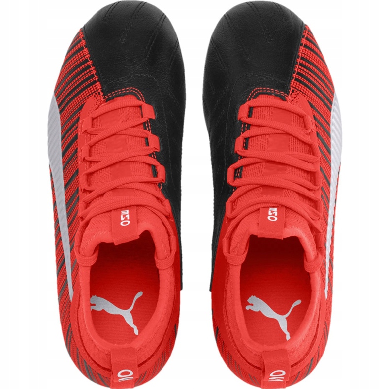 Botas de fútbol Puma One 5.3 Fg Ag Junior rojo negro 105657 01 multicolor 1