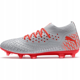Botas de fútbol Puma Future 4.2 Netfit Fg Ag plata-rojo 105611 01 multicolor gris 2