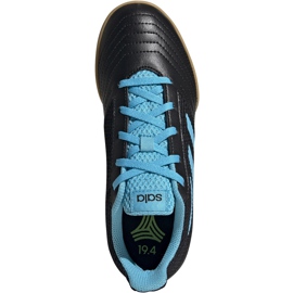 Adidas Predator 19.4 In Sala Junior botas de fútbol negras y azules G25830 negro negro 1
