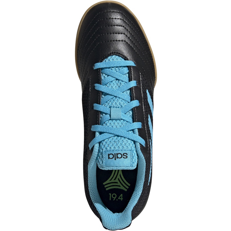 Adidas Predator 19.4 In Sala Junior botas de fútbol negras y azules G25830 negro negro 1
