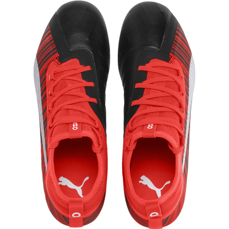 Botas de fútbol Puma One 5.2 Fg Ag rojo negro 105618 01 multicolor 2