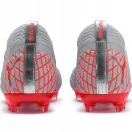 Botas de fútbol Puma Future 4.2 Netfit Fg Ag plata-rojo 105611 01 multicolor gris 4