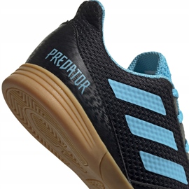 Adidas Predator 19.4 In Sala Junior botas de fútbol negras y azules G25830 negro negro 4