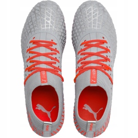 Botas de fútbol Puma Future 4.2 Netfit Fg Ag plata-rojo 105611 01 multicolor gris 1