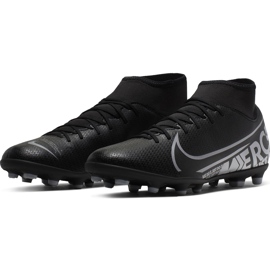 Zapatillas de fútbol Nike Mercurial Superfly 7 Club FG / MG AT7949 001 negro negro 3