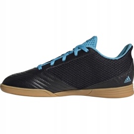 Adidas Predator 19.4 In Sala Junior botas de fútbol negras y azules G25830 negro negro 2