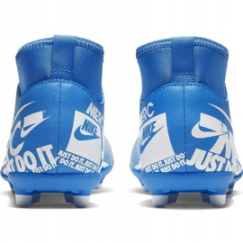 Zapatos de fútbol Nike Mercurial Superfly 7 Club FG / MG Junior AT8150 414 azul azul 4