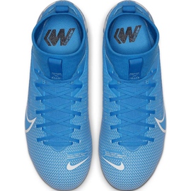 Calzado de fútbol Nike Mercurial Superfly 7 Academy FG / MG Junior AT8120 414 azul azul 4