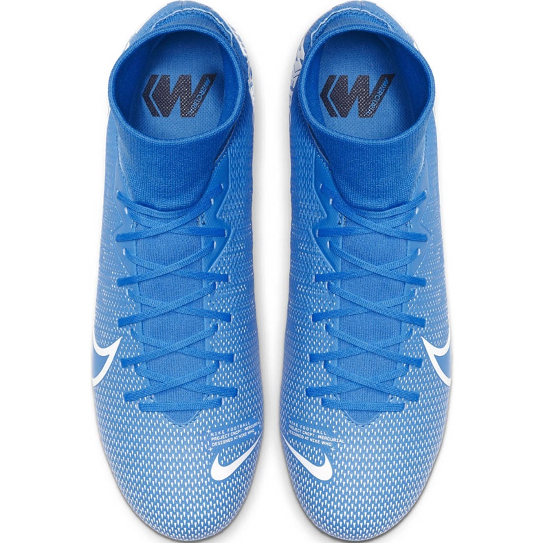 Zapatos de fútbol Nike Mercurial Superfly 7 Academy FG / MG AT7946 414 multicolor azul 1