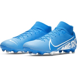 Zapatos de fútbol Nike Mercurial Superfly 7 Academy FG / MG AT7946 414 multicolor azul 3