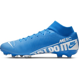 Zapatos de fútbol Nike Mercurial Superfly 7 Academy FG / MG AT7946 414 multicolor azul 2