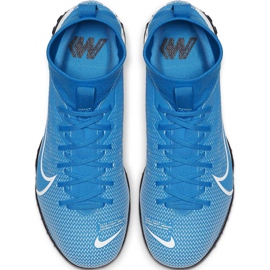 Calzado de fútbol Nike Mercurial Superfly 7 Academy Tf Junior AT8143 414 multicolor azul 1