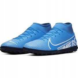 Zapatillas de fútbol Nike Mercurial Superfly 7 Club Tf AT7980 414 multicolor azul 3