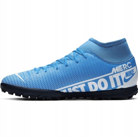 Zapatillas de fútbol Nike Mercurial Superfly 7 Club Tf AT7980 414 multicolor azul 2