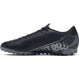 Zapatos de fútbol Nike Mercurial Vapor 13 Academy Tf AT7996 001 negro negro 2