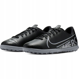 Zapatillas de fútbol Nike Mercurial Vapor 13 Club Tf Junior AT8177 001 negro negro 3