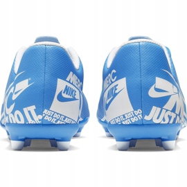 Zapatos de fútbol Nike Mercurial Vapor 13 Club FG / MG Junior AT8161 414 azul azul 4