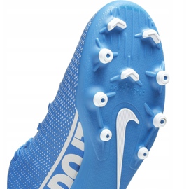 Zapatos de fútbol Nike Mercurial Vapor 13 Club FG / MG Junior AT8161 414 azul azul 5