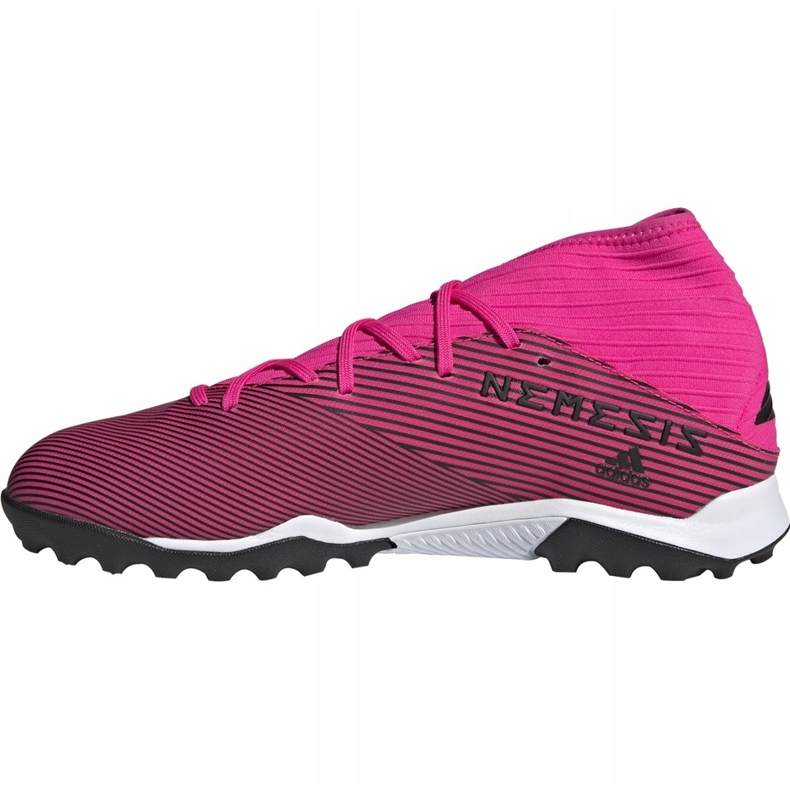 Botas de fútbol adidas Nemeziz 19.3 Tf rosa F34426 rosado negro 1
