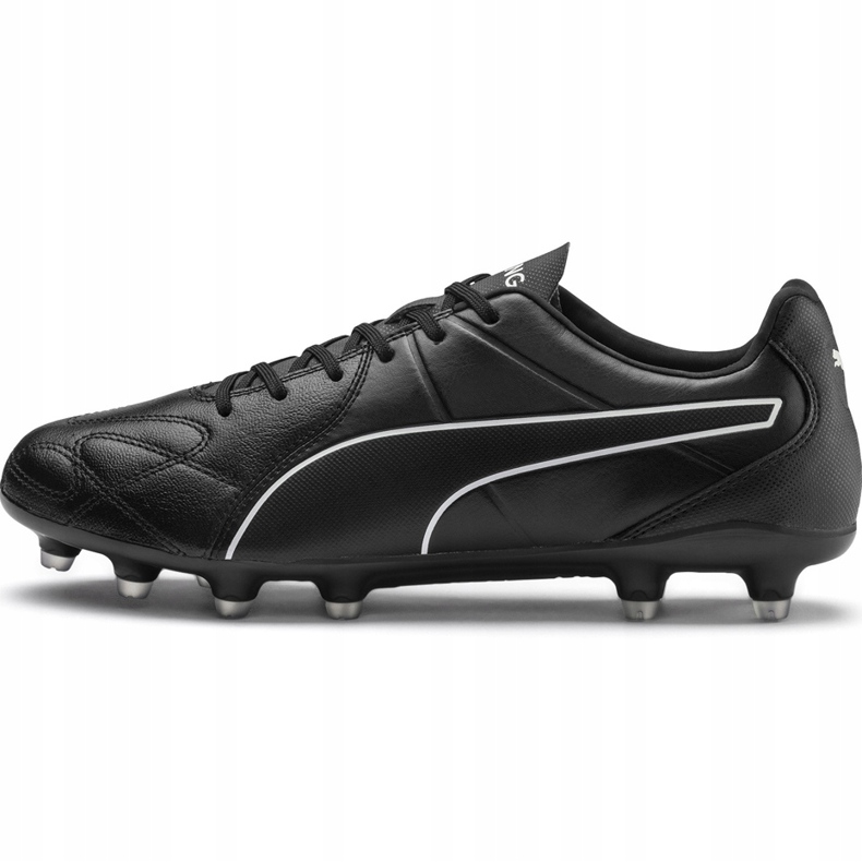 Zapatos de fútbol Puma King Hero Fg blanco y negro 105609 01 1