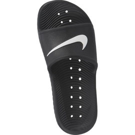 Zapatillas Nike Kawa Shower GS / PS negras BQ6831 001 blanco negro 4