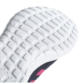 Zapatillas adidas Lite Racer Cln K para niños BB7045 azul marino y rosa rosado 5
