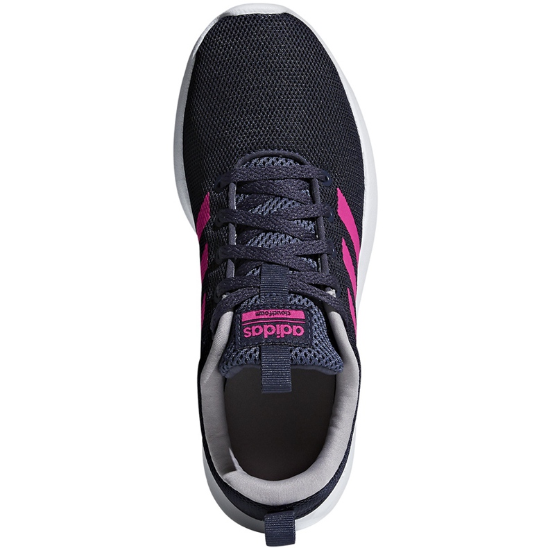 Zapatillas adidas Lite Racer Cln K para niños BB7045 azul marino y rosa 1
