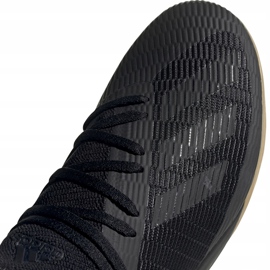 Adidas X 19.3 In zapatos de fútbol negro F35369 3