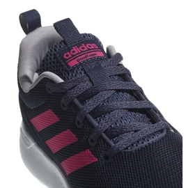 Zapatillas adidas Lite Racer Cln K para niños BB7045 azul marino y rosa rosado 4