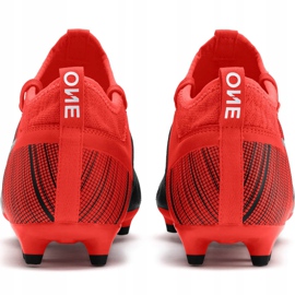 Botas de fútbol Puma One 5.3 Fg Ag rojo-negro 105604 01 multicolor 4