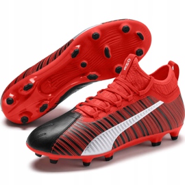 Botas de fútbol Puma One 5.3 Fg Ag rojo-negro 105604 01 multicolor 3