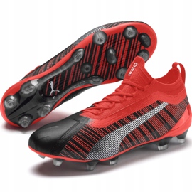 Botas de fútbol Puma One 5.1 Fg Ag 105578 01 multicolor rojo 3