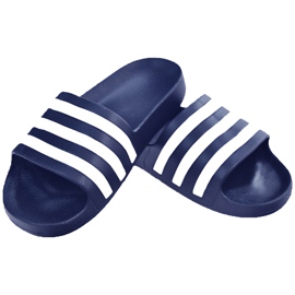 Zapatillas Adidas Adilette Aqua azul marino F35542 blanco 1