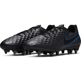 Zapatos de fútbol Nike Tiempo Legend 8 Academy Sg Pro Ac AT6014 004 negro negro 3