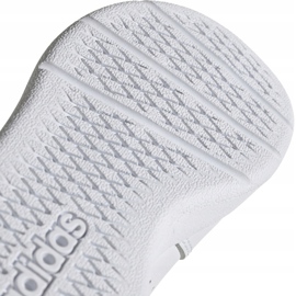 Zapatillas adidas Tensaur C blancas para niños EF1097 blanco rosado 4