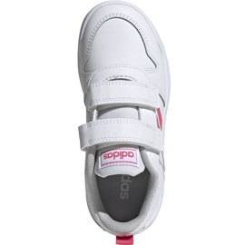 Zapatillas adidas Tensaur C blancas para niños EF1097 blanco rosado 2