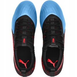 Botas de fútbol Puma One 19.2 negro azul rojo Fg Ag 105484 01 multicolor 2