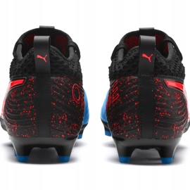 Botas de fútbol Puma One 19.2 negro azul rojo Fg Ag 105484 01 multicolor 4