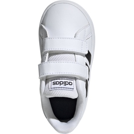 Zapatillas para niños adidas Grand Court I blancas y negras EF0118 blanco 2