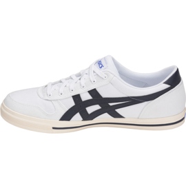 Zapatillas de hombre Asics Aaron blanco y azul marino 1201A008 101 1