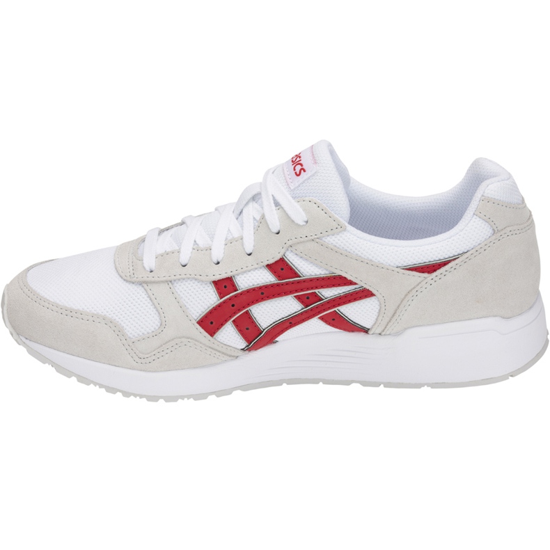 Zapatillas de hombre Asics Lyte Trainer blancas y rojas 1201A006 101 blanco 1