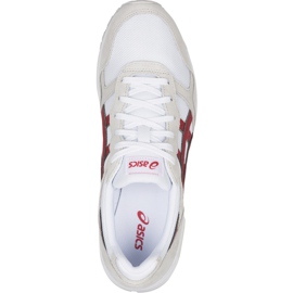 Zapatillas de hombre Asics Lyte Trainer blancas y rojas 1201A006 101 blanco 2