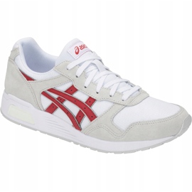 Zapatillas de hombre Asics Lyte Trainer blancas y rojas 1201A006 101 blanco 3