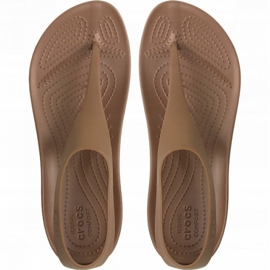 Sandalias de mujer Crocs Serena Flip W marrón 205468860 2