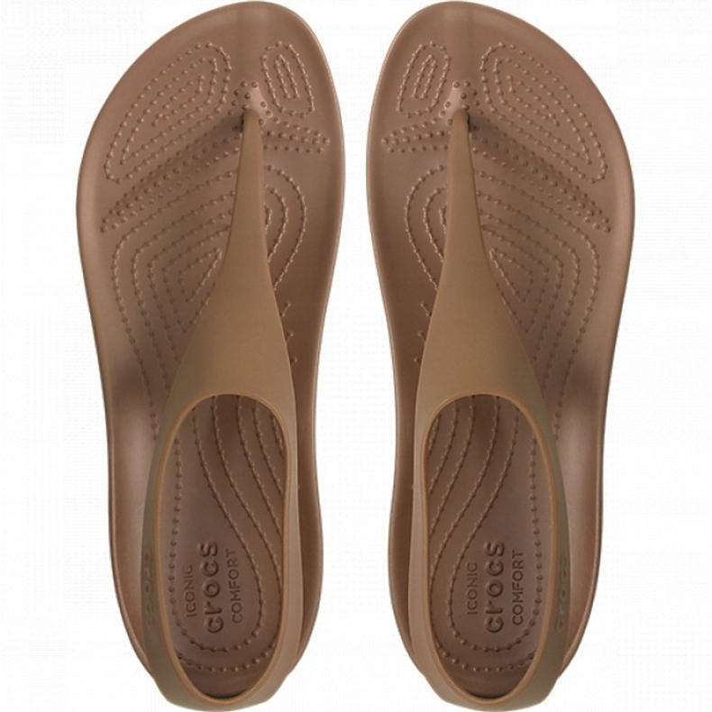 Sandalias de mujer Crocs Serena Flip W marrón 205468860 2