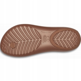 Sandalias de mujer Crocs Serena Flip W marrón 205468860 5