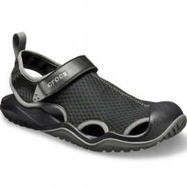 Sandalias Crocs para hombre Swiftwater Mesh Deck Sandal M negro 205289001 2