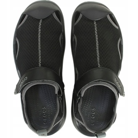Sandalias Crocs para hombre Swiftwater Mesh Deck Sandal M negro 205289001 4