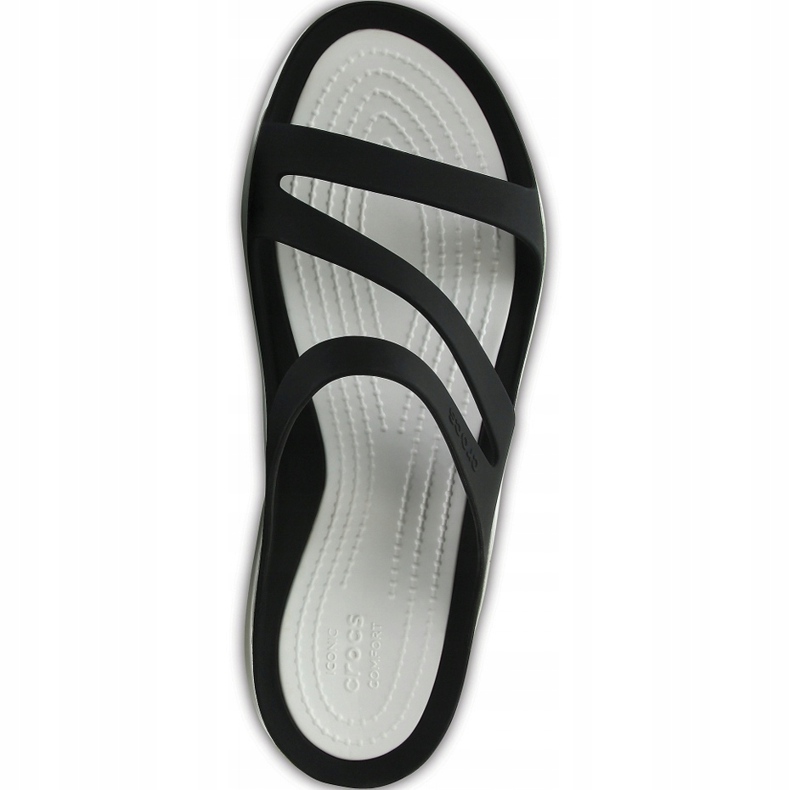 Pantuflas Crocs para mujer Swiftwater Sandal W blanco y negro 203998066 2